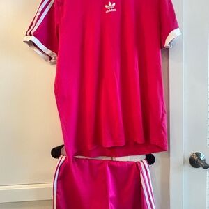 Women Adidas Pink Athletic Set